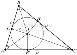 Окружность вписанная в треугольник